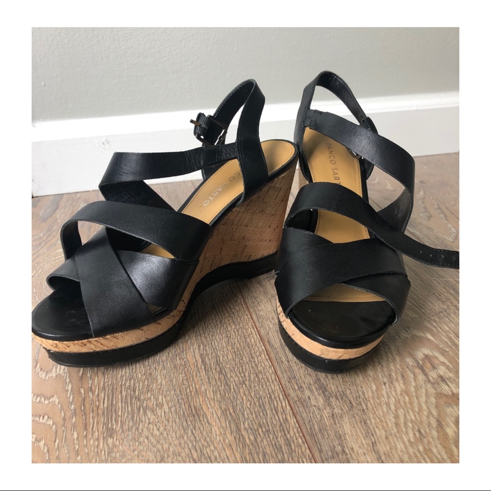 Franco Sarto Cork Wedges
